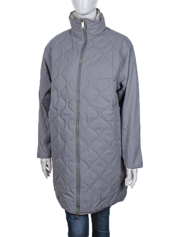 Куртка Obuv OK2 (M-XL) 181 (12057) grey двостороння (зима)