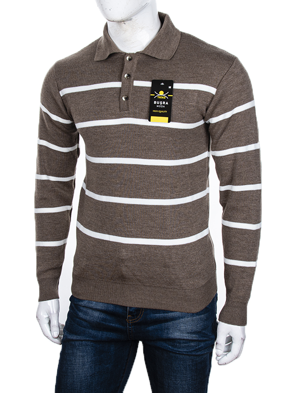 Свитер Abdo (M-2XL) Гудзик 6 d.beige (зима)