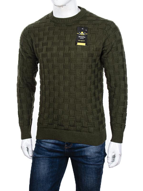 Свитер Abdo (L-2XL) Коло khaki (зима)