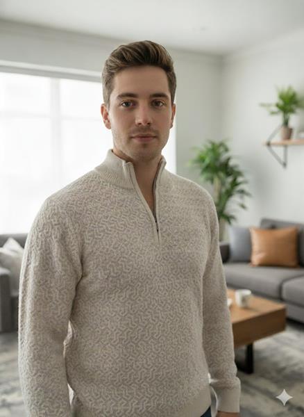 Свитер Moranny (L-2XL) MR44 beige (зима)