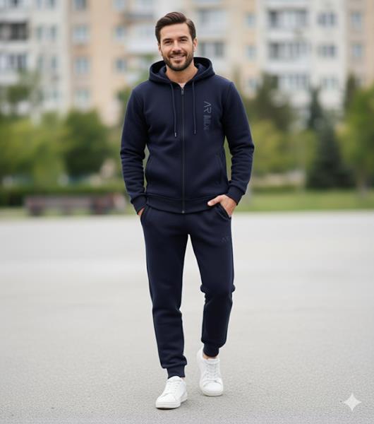 Костюм спорт Moranny (S-2XL) MR59 navy (зима)