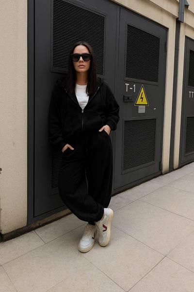 Костюм спорт Modnulya (42-54) 1861 black (зима)