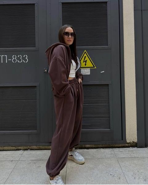 Костюм спорт Modnulya (42-54) 1861 brown (зима)