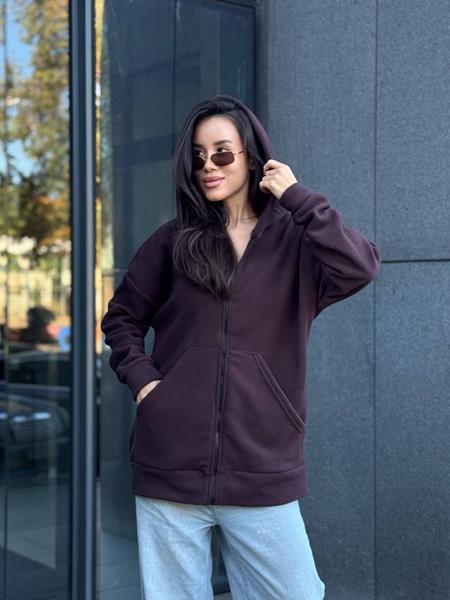 Кофта спорт Modnulya (42-48) 4243 brown (зима)