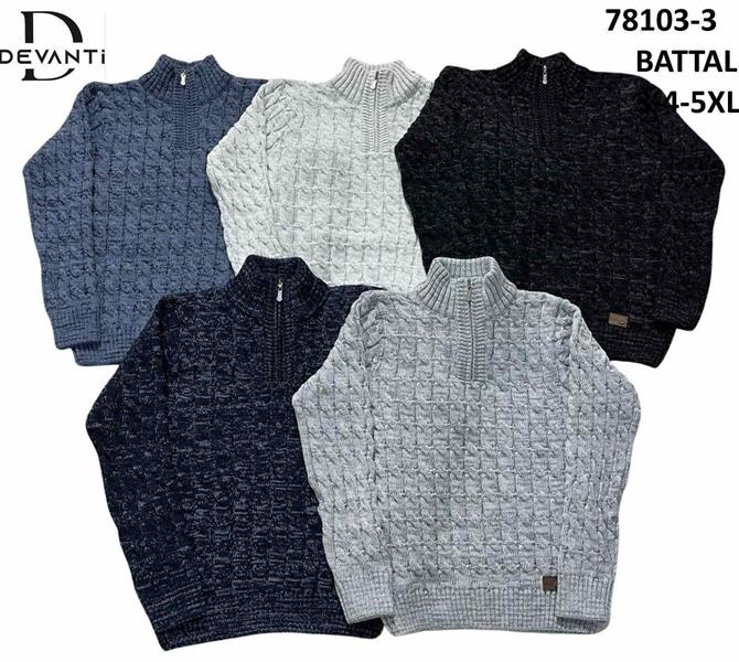 Свитер Sabihina (3XL-5XL) 78103-3 navy (зима)