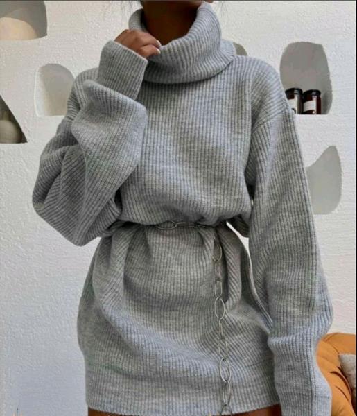 Туника Lora (one size) LR797 grey (зима)