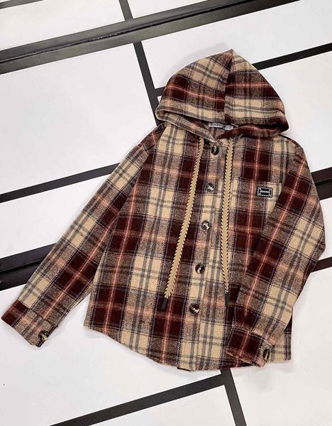 Рубашка Kosmy (104-128) K187 beige-red (зима)