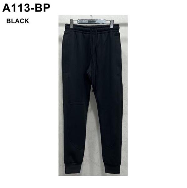 Штаны спорт LiOpt (M-3XL) A113BP black (зима)