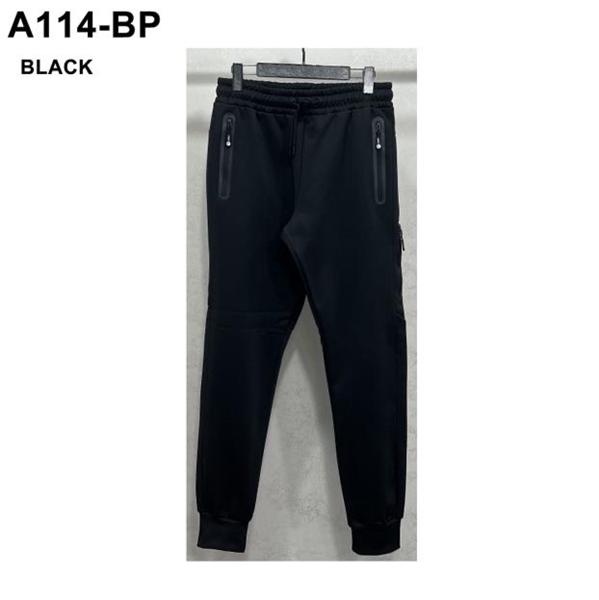 Штаны спорт LiOpt (M-3XL) A114BP black (зима)