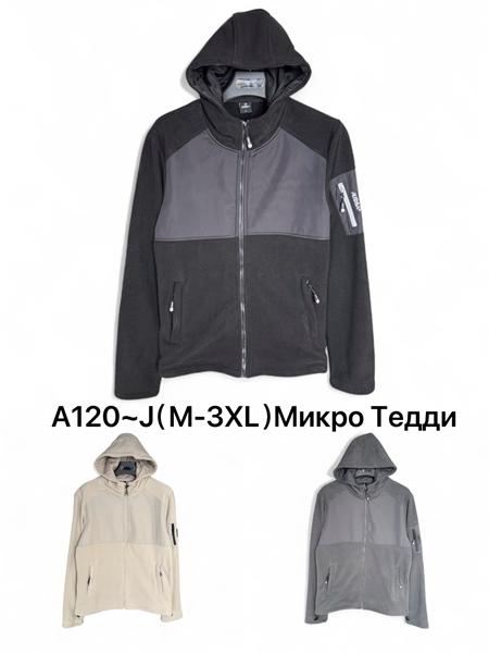 Кофта спорт LiOpt (M-3XL) A120J black (зима)