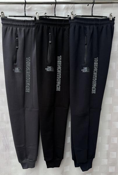 Штаны спорт Shon (48-56) S1757 black (зима)