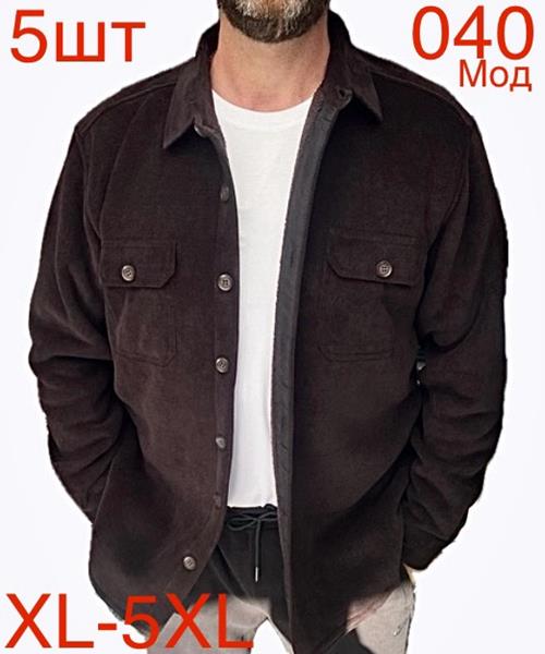 Рубашка Надийка (XL-5XL) ND406-040 brown (зима)