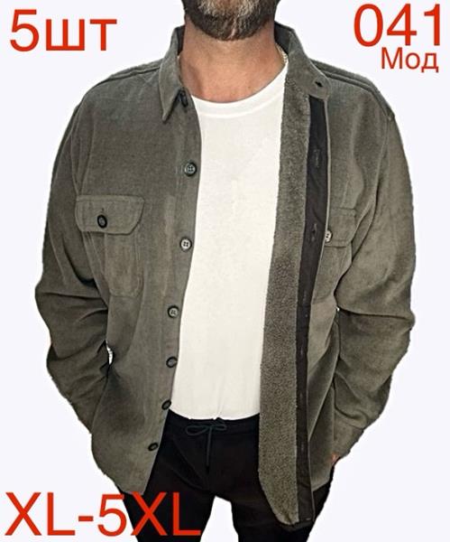 Рубашка Надийка (XL-5XL) ND411-041 grey (зима)