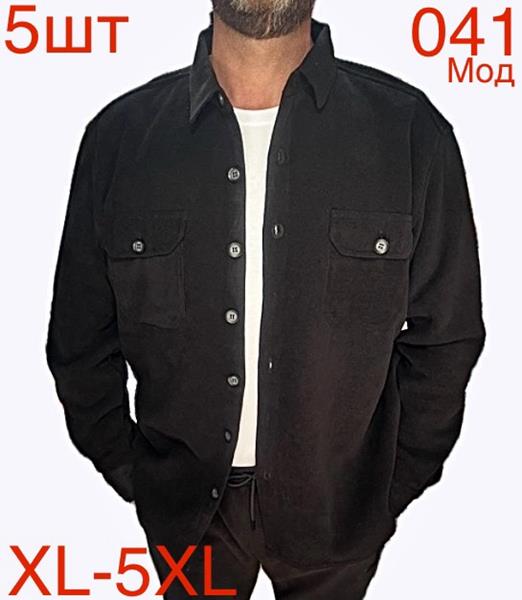 Рубашка Надийка (XL-5XL) ND412-041 d.grey (зима)