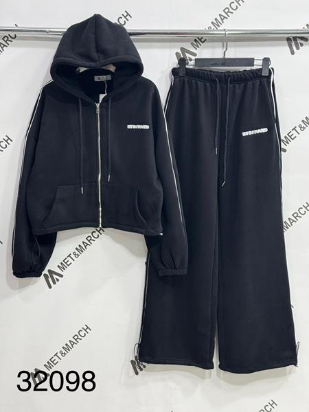 Костюм спорт Met&March (S-L) 32098 black (зима)