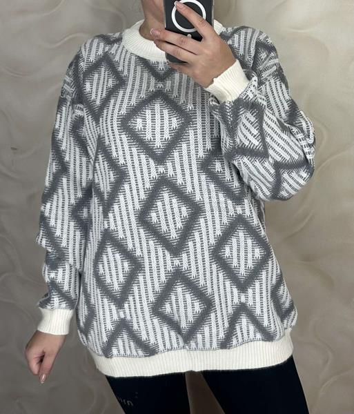 Свитер LeVisha (48-54) 25409 grey (зима)