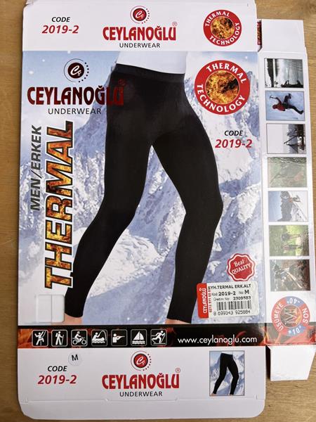 Термобелье Disneyopt (M-3XL) 2019-2 black (зима)