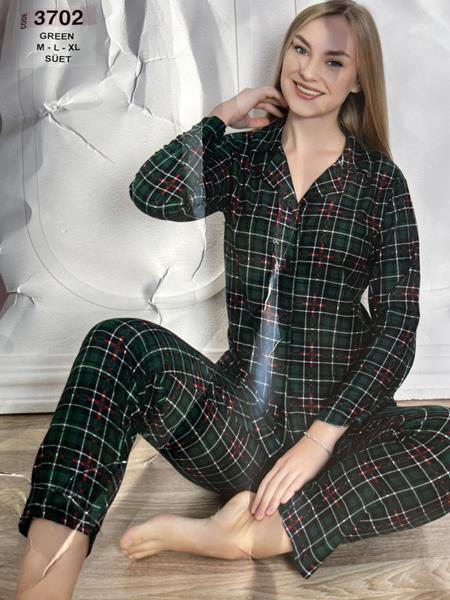 Пижама Disneyopt (M-XL) 3702 green (зима)