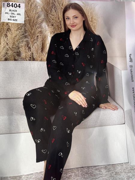 Пижама Disneyopt (2XL-4XL) 8404 black (зима)