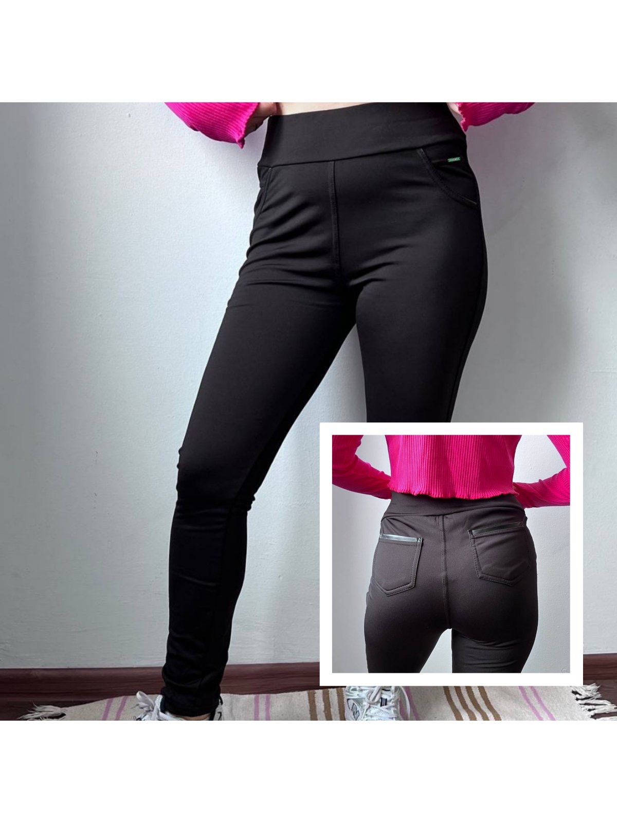 Лосины Sport style (XL-4XL) 7012 black (зима)