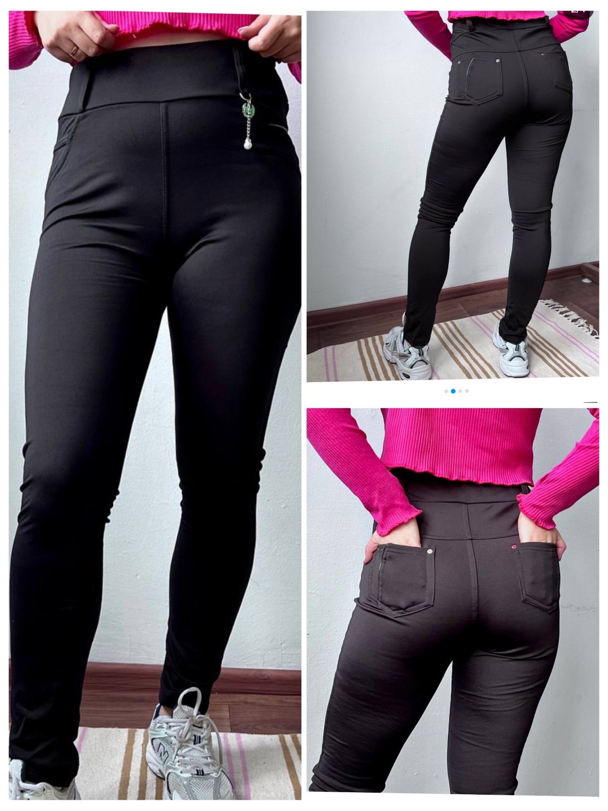 Лосины Sport style (XL-4XL) 70471 black (зима)