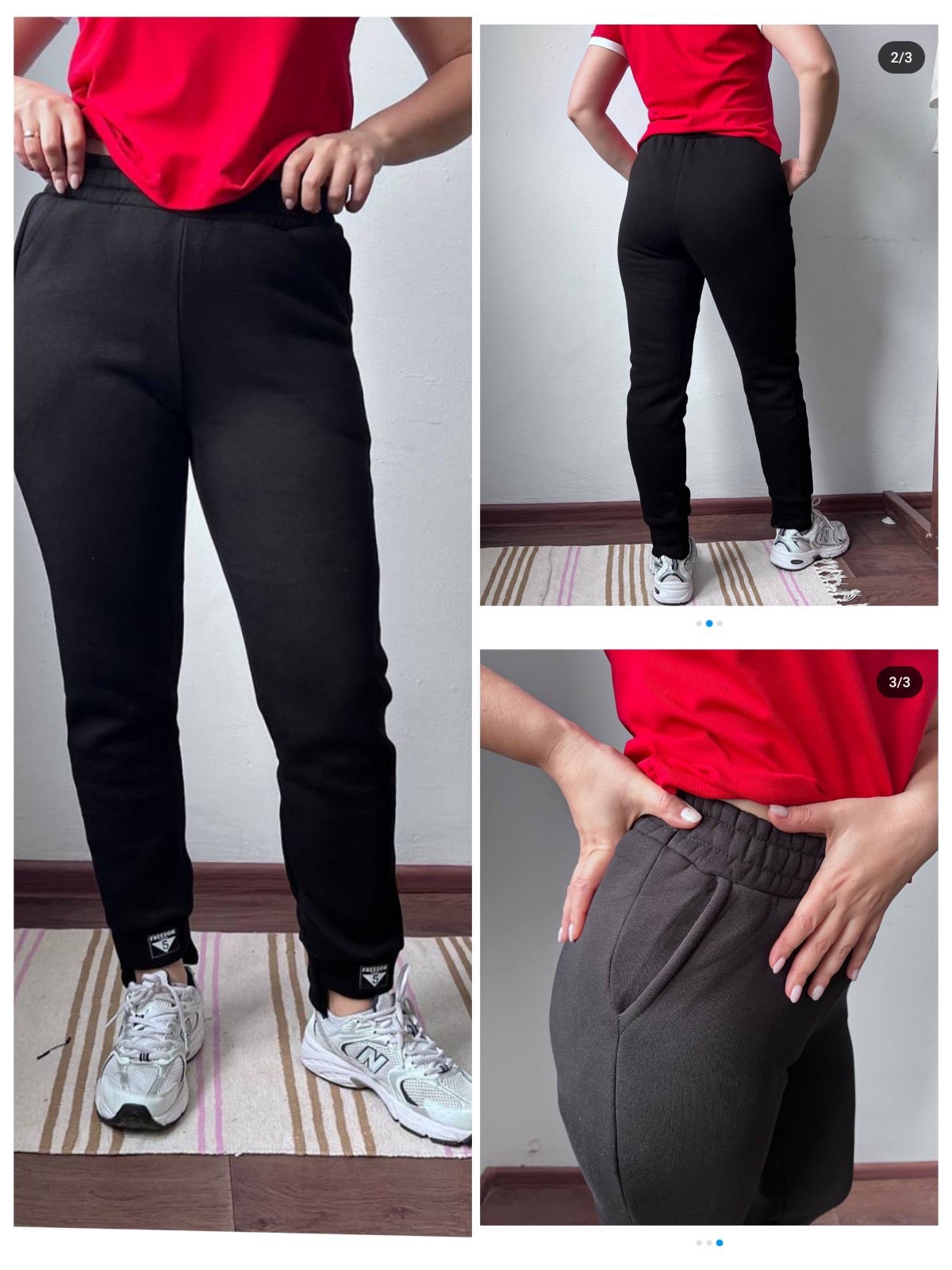 Штаны спорт Sport style (XL-4XL) 80022 black (зима)