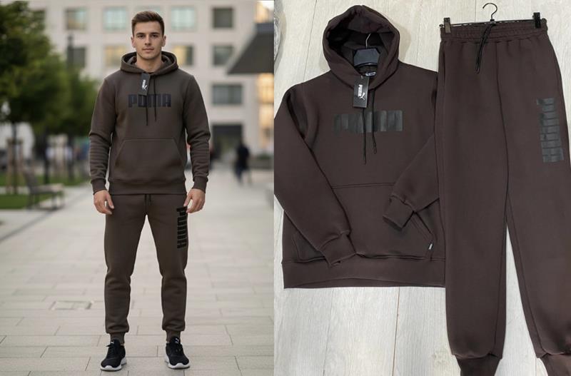 Костюм спорт Annet (M-2XL) AZ0179 brown (зима)