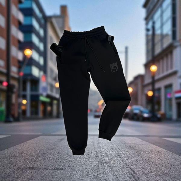 Штаны спорт Newe Esto (M-2XL) NE92 black (зима)