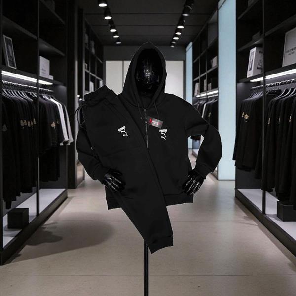 Костюм спорт Newe Esto (M-2XL) NE218 black (зима)