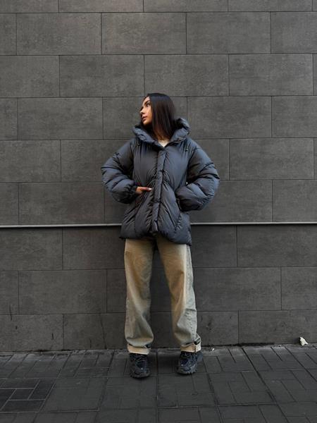 Пуховик Trend (S-M) 207 grey (зима)