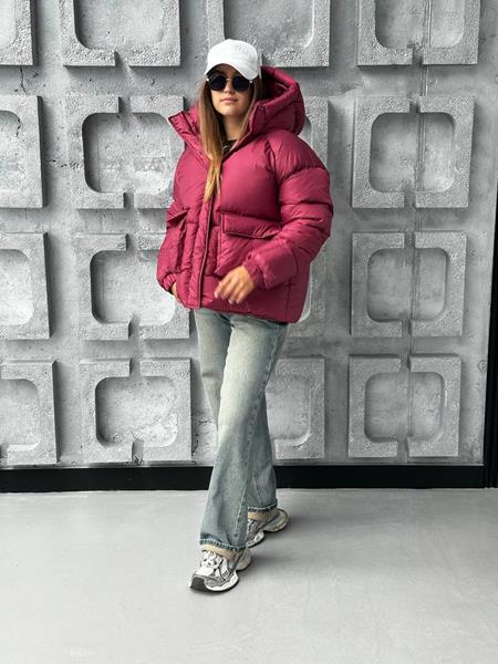 Пуховик Trend (S-M) 2481 wine (зима)