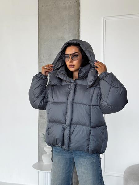 Пуховик Trend (S-M) 2534 grey (зима)