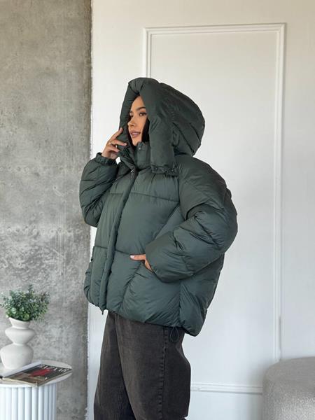 Пуховик Trend (S-M) 2538 green (зима)