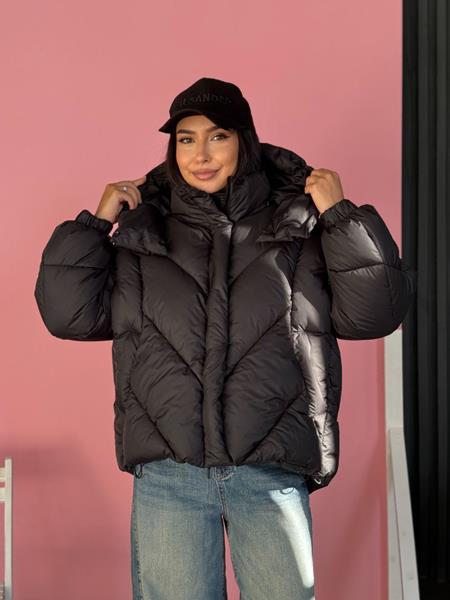 Пуховик Trend (S-M) 2542 brown (зима)