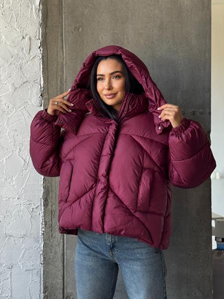 Пуховик Trend (S-M) 2543 wine (зима)