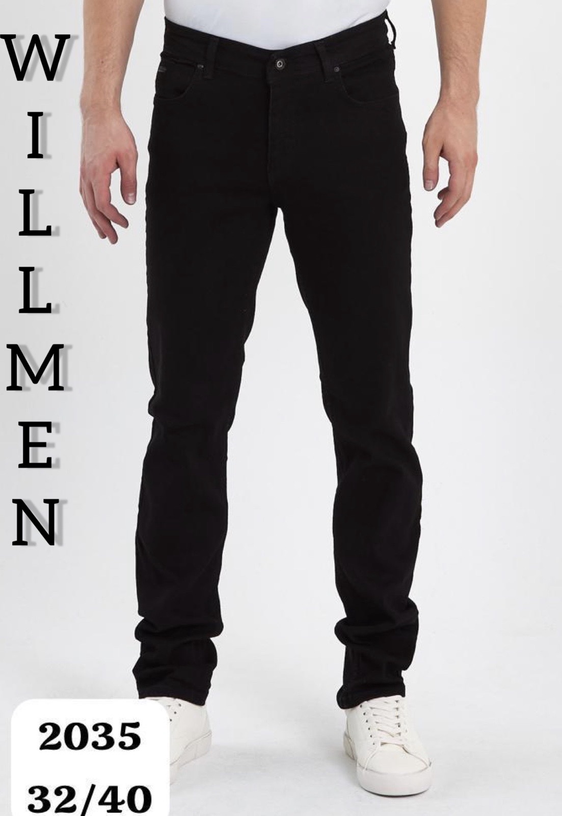 Джинсы God Baron (32-40) 2035 black (деми)