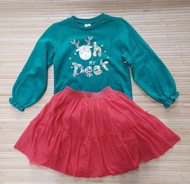 Платье Major (5-8) M719 green (зима)