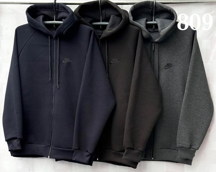 Кофта спорт Shon (56-64) S1872 black (зима)