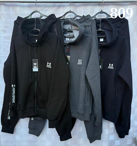 Костюм спорт Shon (46-54) S1789 black (зима)