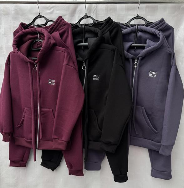 Костюм спорт Shon (52-58) S1866 grey (зима)