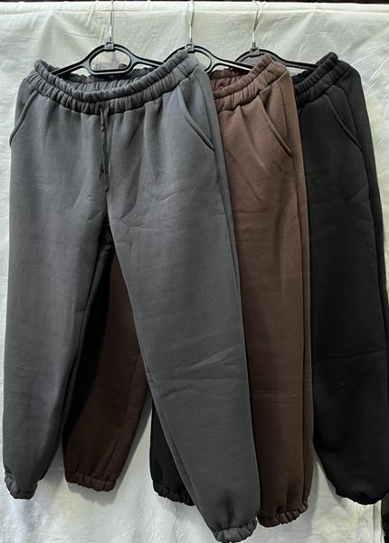 Штаны спорт Shoptime (42-48) S711 brown (зима)