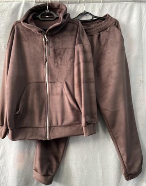 Костюм спорт Shoptime (52-58) S704 brown (зима)