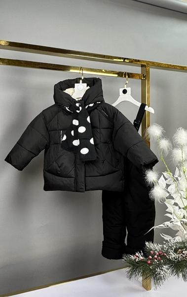 Костюм Delfinka (86-110) 1801 black (зима)