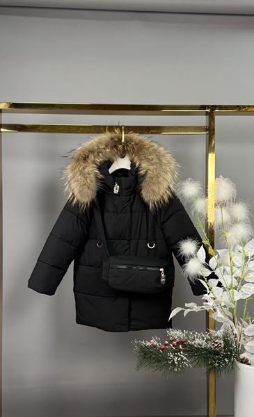 Куртка Delfinka (110-134) 9618 black (зима)