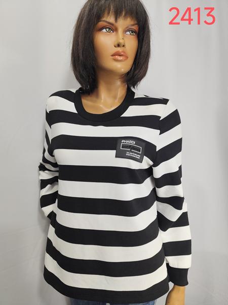 Свитер LIDA (52-62) 2413 white-black (деми)