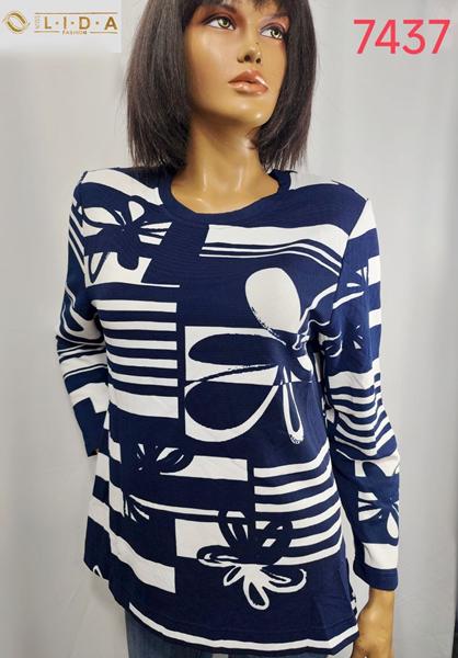 Свитер LIDA (52-62) 7437 navy (деми)