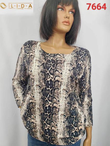 Свитер LIDA (XL-4XL) 7664 brown (деми)