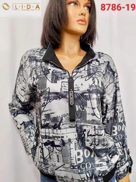 Свитер LIDA (52-62) 8786-19 grey (деми)