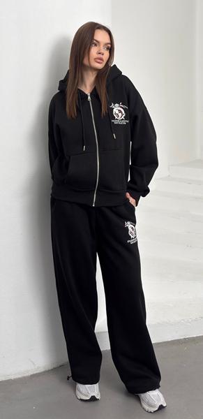 Костюм спорт Karon (S-L) KR13 black (зима)