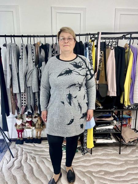 Туника Global (M-2XL) GL19 grey (деми)